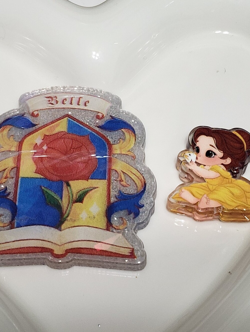 Princess Flatback Focal Bead Badge Keychain Jewelry Making Beaded Pen Bag Clip